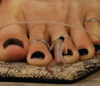 collage nude butt toes barefoot kneeling shrunken_man toe_ring black_nails marklovefeet