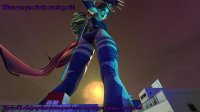 giantess city mega black_hair butt sword buildings gloves asian sun boots costume sunset point_of_view looking_at_viewer leotard dialogue x-men looking_behind behind_view psylocke digital_render bare_legs marvel_comics thetaka marvel_rivals