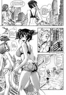 bikini drawing giantess manga city mega comic monochrome swimsuit destruction handheld anime drawing_collage giantess_night giantesses uninvited_guests_from_space kagemusha