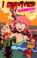 breasts drawing giantess mega blonde color long_hair cleavage skirt water ocean anime brunette pink_hair gloves pink_eyes reaching sunglasses dark_skin poster hat jacket running_away on_head looking_at_tinies twin_tails