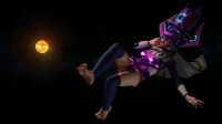 large_breasts armor handheld toes barefoot skirt stars cosmic_giantess bare_legs breasts giantess vore earth giga space black_hair long_hair destruction planet moon sun galacta helmet digital_render marvel_comics gtssrg