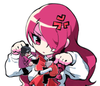 drawing color long_hair pink_hair hat source_needed no_background pinched looking_at_tiny giantess shrunken_men mitsuru pinch mitsuru_kirijo persona_3