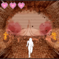 breasts nipples giantess nude color destruction huge_breasts animation running jiggle video_game jumping indoors running_away ryokucha_michi
