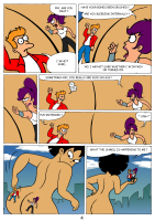 antonissen breasts mega black_hair handheld barefoot asian leela stuck_to_butt amy_wong philip_j_fry multiple_boys 2boys giantess nude blushing comic butt purple_hair topless ponytail short_hair grin holding pants english dark_skin futurama tan shirt orange_hair white_shirt multiple_girls looking_at_another 2girls 1boy