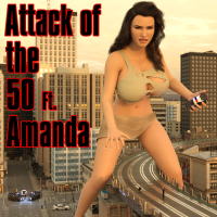 long_hair street police parody highway straddling ripped_clothing police_car bare_legs bare_midriff breasts giantess city mega black_hair large_breasts handheld cleavage skirt buildings top attack_of_the_50_foot_woman digital_render anttiergod