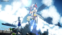 female growth giantess crush city giant fantasy anime goddess tall big cute scale size tower cat_girl digital_render resize bigger macrophile waifu mikumikudancence women tbycolive