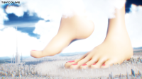 female growth giantess crush sexy feet manga city giant toes anime shoes goddess tall big cute scale size digital_render resize macrophilia bigger macrophile waifu mikumikudancence women tbycolive