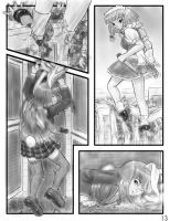 drawing giantess crush city comic monochrome destruction buildings touhou lying_down reisen_udongein_inaba fighting vehicles outdoors sakuya_izayoi rabbit_ears alloyrabbit reisen_vs_sakuya