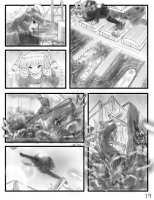 drawing giantess crush panties city upskirt comic monochrome bridge destruction water buildings touhou reisen_udongein_inaba fighting running vehicles jumping outdoors ships dock sakuya_izayoi rabbit_ears alloyrabbit reisen_vs_sakuya