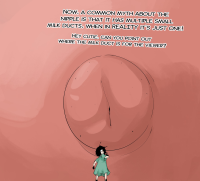 breasts drawing nipples giantess black_hair color huge_breasts tiny story close_up aerola slugmanoctavio3