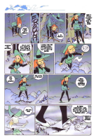 drawing growth giantess crush feet mega comic color destruction clothed shoes stockings castle story red_hair dress witch walking unaware falling forest magic clouds outdoors hat trees witch_hat speech_bubble accidental_destruction melusine_anoukian spirou_magazine dialogye