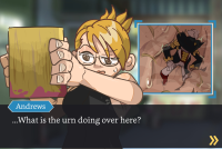 drawing sweat unaware shrunken_man ace_attorney steam armpits armpit_hair ron_delite adrian_andrews hungrytrashbag01 masque_demasque