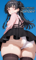 giantess giga size_difference black_hair large_breasts angry brown_eyes looking_down idolmaster clenched_teeth the_idolmaster_cinderella_girls the_idolmaster_shiny_colors fuyuko_mayuzumi ai_art yuegts jirai_kei white_panties thick_thighs butt