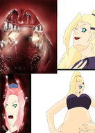 drawing feet vore comic color ino sakura stomach shrunken_woman naruto_(series)