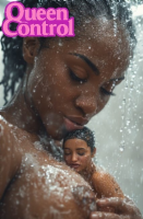 shower lesbians ff queencontrol giantess shrunken_woman black_hair lips short_hair collar english looking_at_viewer blurry realistic depth_of_field blurry_background ai_art