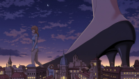 giantess breasts giga city mega high_heels buildings multiple_sizes giantesses night aki ai_art