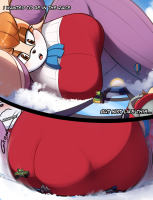 drawing giantess furry giga anthro mega comic large_breasts butt bunny huge_breasts breast_crush brown_eyes lying_down looking_down vehicles pinned vector_the_crocodile dialogue race vanilla_the_rabbit looking_at_tinies charlydibu doctor_eggman milf sonic_the_hedgehog