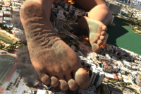 giantess size_difference city bridge buildings skyscraper dirty vehicles city_lights digital_render didistarshot feet mega destruction soles dirty_soles milf accidental_crush