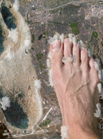 male squashing crush feet city mega destruction giant foot_print veiny carnage