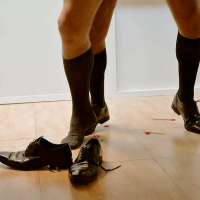 collage blood bare_legs crush micro giant shrinking shoes socks gore gay men unaware giants carnage