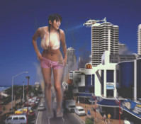 bikini destruction helicopter vehicles Mega Destruction undressing breasts giantess collage mega story asian gtsmakerdj yoko_matsugane