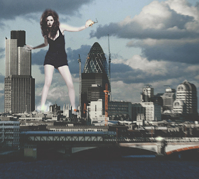 breasts giantess collage mega story megagiantess realistic gtsmakerdj helicopter london karen_gillan hand_on_building Mega Megagiantess