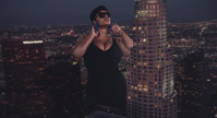 breasts giantess collage mega story megagiantess gtsmakerdj precious_lee city dress sunglasses dark_skin night black Mega Megagiantess
