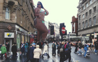breasts giantess collage mega story megagiantess gtsmakerdj deborah_sant bikini city butt bbw looking_down sunglasses point_of_view looking_at_viewer leaning_on_building playing_with_hair Mega Megagiantess