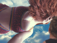 breasts giantess collage mega domination story megagiantess gtsmakerdj lady_ginger_lust red_hair looking_down point_of_view looking_at_viewer upward_view Mega Megagiantess large_breasts
