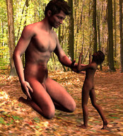 nude giant penis carg shrunken_woman digital_render