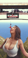 breasts giantess collage mega domination story megagiantess realistic gtsmakerdj louisa_khovanski large_breasts cleavage closed_eyes top imminent_vore Mega Megagiantess Cleavage bunjee