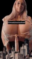 city cleavage glasses huge_breasts bending_over night looking_at_viewer playing_with_hair Mega Megagiantess above_buildings Cleavage breasts giantess collage mega story animation megagiantess gtsmakerdj madzisstacked