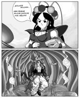 drawing giantess vore dragon_ball food stomach_view internal_view nanosaurus annin gogeta