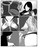 drawing giantess vore dragon_ball undressing nanosaurus annin gogeta
