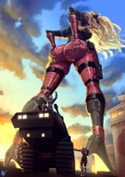 giantess blonde butt high_heels tank leggings cobra_commander destro chameleon shrunken_man towering point_of_view zerohour99 breasts drawing mega color gloves boots mask vehicles cobra goggles jumpsuit looking_behind looking_at_tiny gi_joe