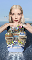 giantess collage celebrity celebrities_fetish city blonde water ocean smiling lips day airplane lipstick sky jewelry tinies ships earrings looking_at_viewer aircraft makeup 1girl