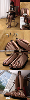 giantess feet toes foot_worship shrunken_men sandals goth gothic_girl goth_giantess digital_render jewelry nail_polish black_nails red-neptune
