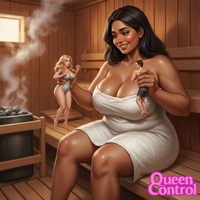 giantess large_breasts handheld couple teasing sauna interracial ai_art queencontrol tiny_couple