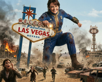 shrunken_woman shrunken_man las_vegas ai_art celebrities_fetish giantess goddess movie fallout destroy scream ella purnell