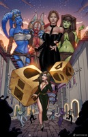 breasts drawing giantess horns city mega alien black_hair color large_breasts destruction blue_eyes cleavage skirt buildings shoes brunette purple_eyes multiple_sizes brown_eyes gloves street dress mini_giantess blue_skin laughing suit cruel giantesses pants tentacles night thighs hat jewelry jacket tattoo sunset closed_eyes necklace top belt giantessfan headband stars running_away purple_skin dice debris red_skin green_skin loincloth bare_legs bald antennae togruta circlet padme_amidala gran padme aayla_secura empress shaak_ti mirialan rodian canto_bight luminara_unduli twilek qira headdress star_wars Mega Destruction lekku