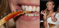 giantess vore teeth tiny shrunken celebrity men eating food people women heidi klum shrunken_woman shrunken_man celebrities_fetish