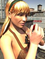 breasts gentle giantess blonde high_heels hand romantic tonto_blackadder top digital_render