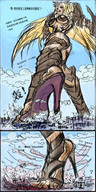 breasts growth giantess crush giga city destruction planet high_heels giantess_night super_goddess