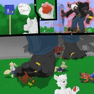 drawing crush pokemon feet furry color destruction giant pikachu poke-park