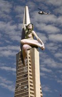 breasts giantess collage nude mega destruction barefoot helicopter climbing skyscraper san_francisco sitting_on_building transamerica_pyramid