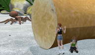giantess crush micro barefoot finger high_heels story face shrunken_woman bugs penny_story digital_render