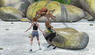 giantess crush micro barefoot finger high_heels shoes story face shrunken_woman bugs penny_story digital_render