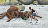 giantess crush micro barefoot finger high_heels shoes story face shrunken_woman bugs penny_story digital_render