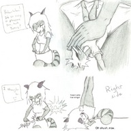 drawing insertion panties furry manga monochrome anime shrunken_men