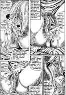 drawing insertion manga monochrome anime shrunken_men